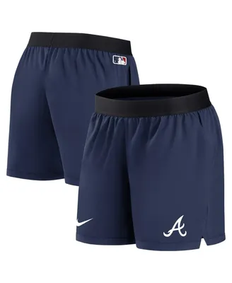 Women's Nike Navy Atlanta Braves Authentic Collection Team Performance Shorts