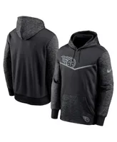 Men's Nike Black Tennessee Titans Rflctv Chevron Pullover Hoodie