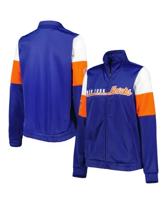 Women's G-iii 4Her by Carl Banks Blue New York Knicks Change Up Full-Zip Track Jacket