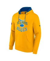 Men's Fanatics Gold St. Louis Blues Special Edition 2.0 Team Logo Pullover Hoodie