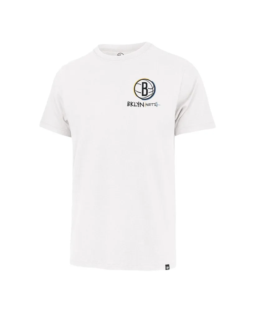 Men's '47 Brand White Brooklyn Nets 2022/23 City Edition Backer Franklin T-shirt