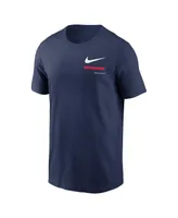 Men's Nike Navy Atlanta Braves Over the Shoulder T-shirt