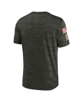 Men's Nike Brown Washington Commanders 2022 Salute to Service Velocity Team T-shirt