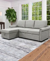 Hamilton 2 Piece Storage Sofa Bed Reversible Sectional