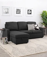 Newton 2 Piece Storage Sofa Bed Sectional