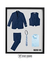 Medium Blue Stacy Adams 5 Pc Child - Big Boy Suits