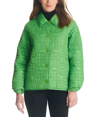 kate spade new york Women's Floral Quilted Coat