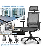 Costway Ergonomic High Back Mesh Office Chair Recliner Task Chair