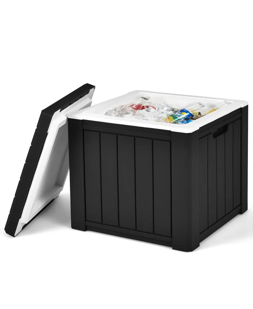 Costway 10 Gallon Ice Cooler w/ Built-in Handles and Detachable Lid