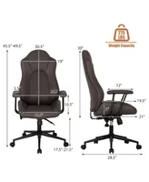 High Back Executive Office Chair Adjustable Reclining Task Chair