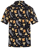 Hurley Men's Rincon Print Short Sleeve Button-Up Shirt