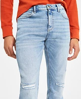 Sun + Stone Men's Melbourne Slim-Fit Destroyed Jeans, Created for Macy's