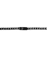 Bulova Men's Link Chain 22" Necklace in Black-Plated Stainless Steel