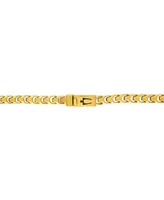 Bulova Men's Link Chain 24" Necklace in Gold-Plated Stainless Steel