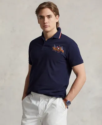 Polo Ralph Lauren Men's Custom Slim Fit Triple-Pony Polo Shirt