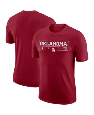 Men's Nike Crimson Oklahoma Sooners Wordmark Stadium T-shirt