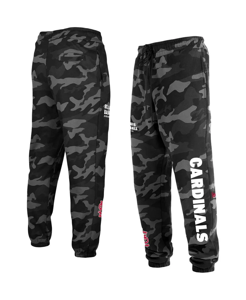 Men's New Era Black St. Louis Cardinals Camo Jogger Pants