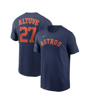 Men's Nike Jose Altuve Navy Houston Astros 2023 Gold Collection Name and Number T-shirt