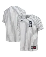 Men's Under Armour White Old Dominion Monarchs Pinstripe Replica Baseball Jersey