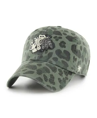 Women's '47 Brand Green Chicago Blackhawks Bagheera Clean Up Adjustable Hat