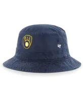 Men's '47 Brand Navy Milwaukee Brewers Primary Bucket Hat