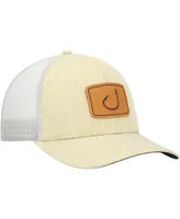 Men's Avid Tan, White Lay Day Trucker Snapback Hat