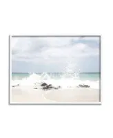 Stupell Industries Beach Coast Wave Splash Art Collection