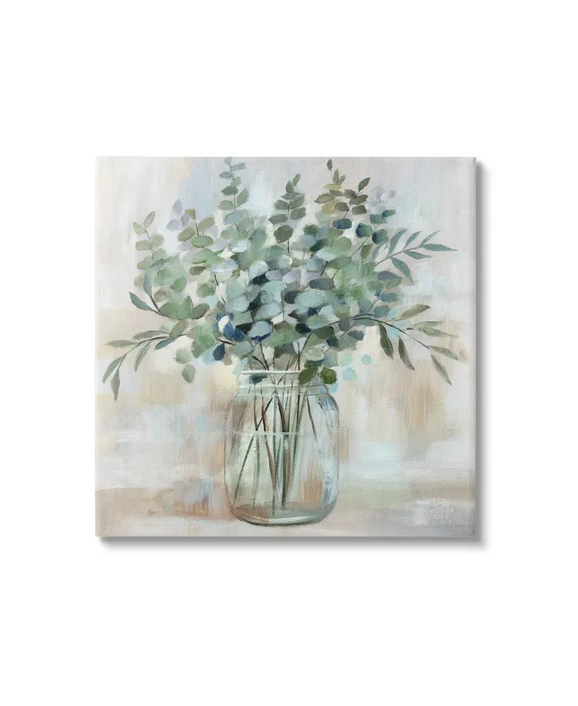 Stupell Industries Soothing Eucalyptus Botanical Arrangement Canvas Wall Art, 17" x 1.5" x 17" - Multi