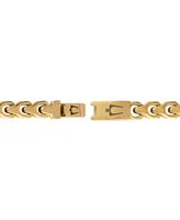 Bulova Men's Link Bracelet in Gold-Plated Stainless Steel