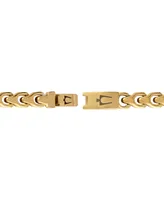 Bulova Men's Link Bracelet Gold-Plated Stainless Steel