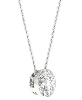 Diamond Solitaire 18" Pendant Necklace (1/2 ct. t.w.) in 14k White Gold