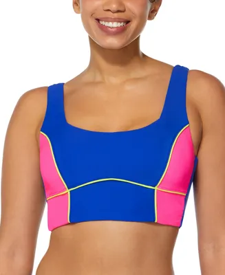 Reebok Women's Colorblock Longline Bikini Top