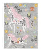 Bayshore Home Campy Kids Unicorns 5'3" x 8' Area Rug