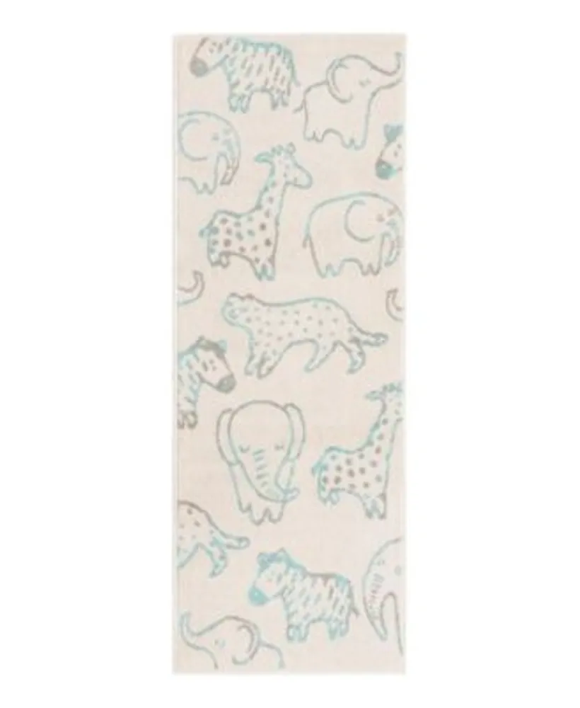 Bayshore Home Campy Kids Safari Animals Area Rug