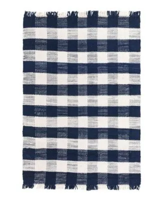 Bayshore Home Pure Plaid Indoor Outdoor Washable Ppd 01 Area Rug