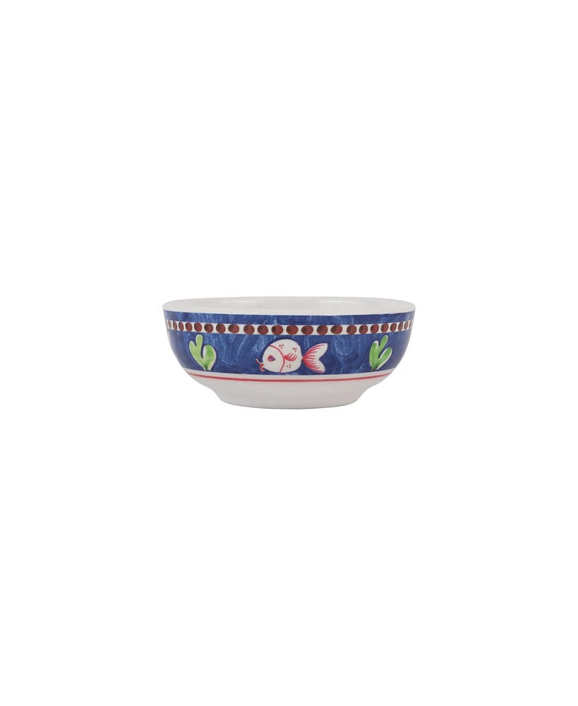 Vietri Melamine Campagna Pesce Olive Oil Bowl