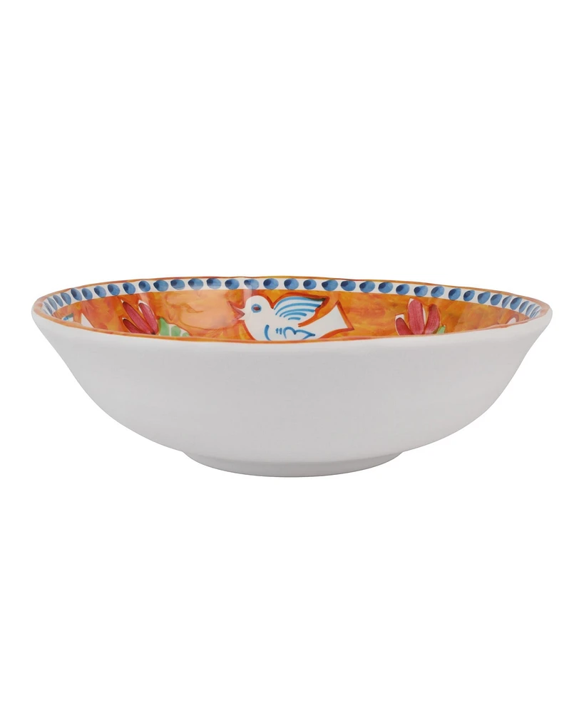 Vietri Melamine Campagna Uccello Large Serving Bowl