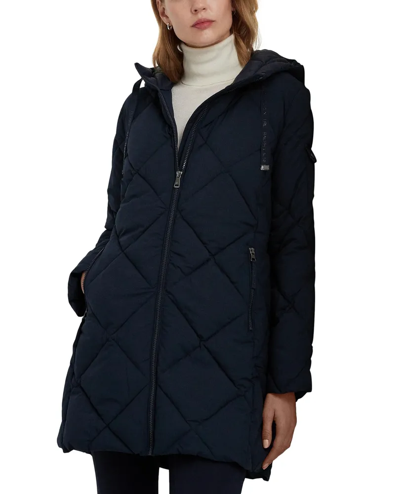 Lauren Ralph Lauren Women's Hooded Quilted Coat, Created by Macy's