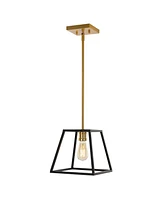 Girard 9.25" 1-Light Farmhouse Industrial Iron Led Pendant