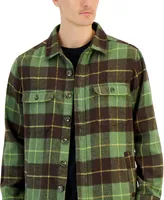 Club Room Men's Rob Plaid Button-Front Shirt-Jacket, Created for Macy's