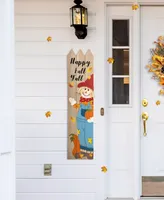 Glitzhome 41.75" H Fall Wood Scarecrow Porch Decor