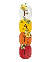 Glitzhome 42" H Fall Wood Stacked Pumpkin Porch Decor