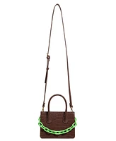 Like Dreams Kenzie Chain Croc Faux Leather Mini Crossbody Bag