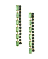 Ettika 18K Gold Plated Baquette Linear Earrings