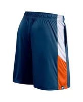 Men's Fanatics Navy Chicago Bears Prep Colorblock Shorts