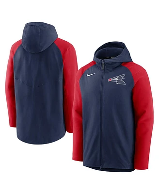 Men's Nike Navy, Red Chicago White Sox Authentic Collection Performance Raglan Full-Zip Hoodie
