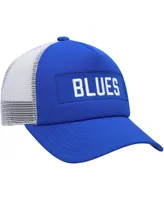Men's adidas Blue, White St. Louis Blues Team Plate Trucker Snapback Hat