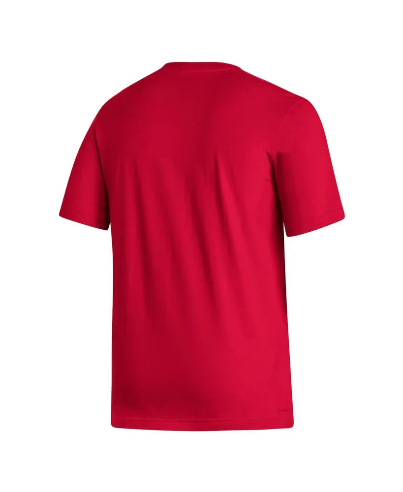 Men's adidas Crimson Indiana Hoosiers Locker Lines Baseball Fresh T-shirt