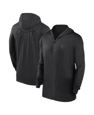 Men's Nike Black Chicago White Sox Authentic Collection Travel Performance Full-Zip Hoodie