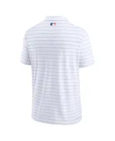 Men's Nike White New York Mets Authentic Collection Victory Striped Performance Polo Shirt